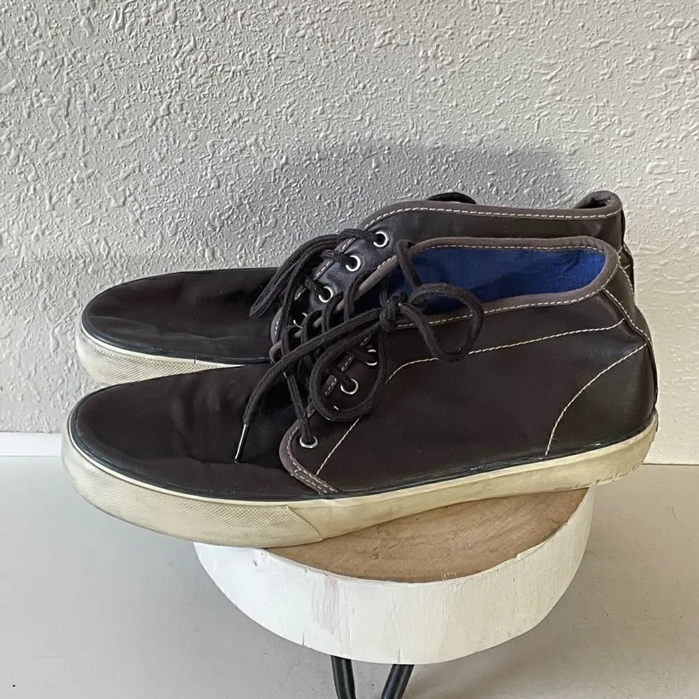Pre-Owed American Eagle Mens Brown Mid Top Sneakers Ankle Chukka Shoes Size 11